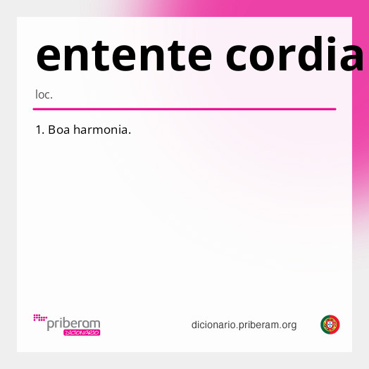 Significado de entente cordiale